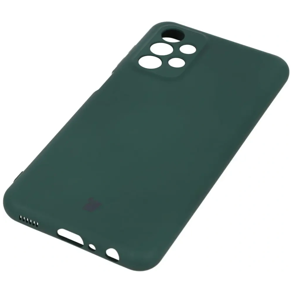 Etui Bizon Case Silicone do Samsung Galaxy A23 5G / 4G ciemnozielone