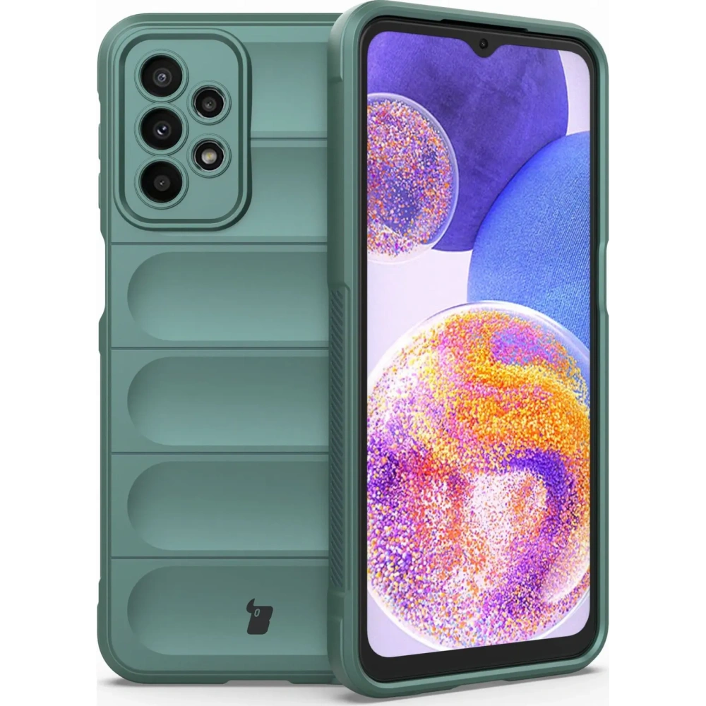 Pancerne etui Bizon Case Tur do Samsung Galaxy A23 4G / 5G ciemnozielone
