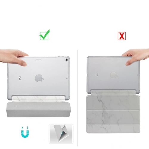 Kup ESR Apple Tasche Marmor iPad Air 10.5 2019 (3. Generation) Weiß - ESR062WHT - {ean13} - Sklep Home Screen