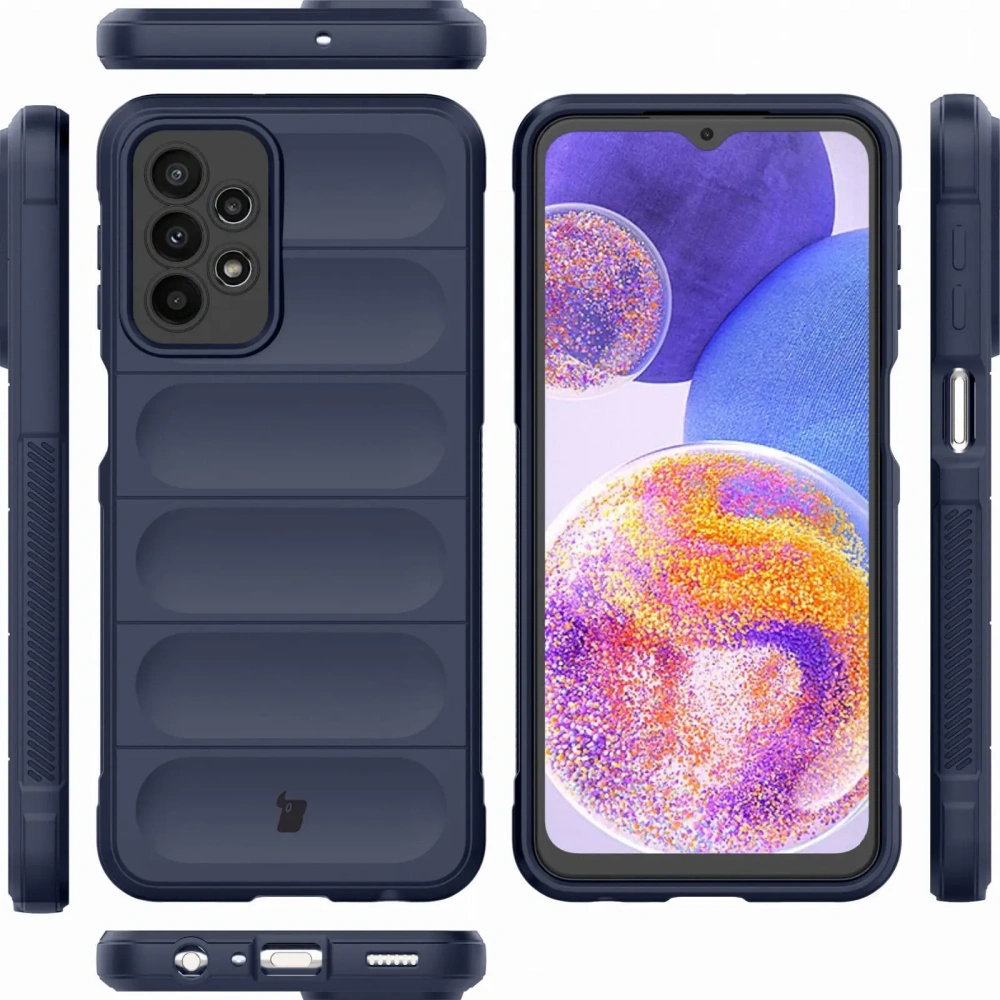 Pancerne etui Bizon Case Tur do Samsung Galaxy A23 4G / 5G granatowe