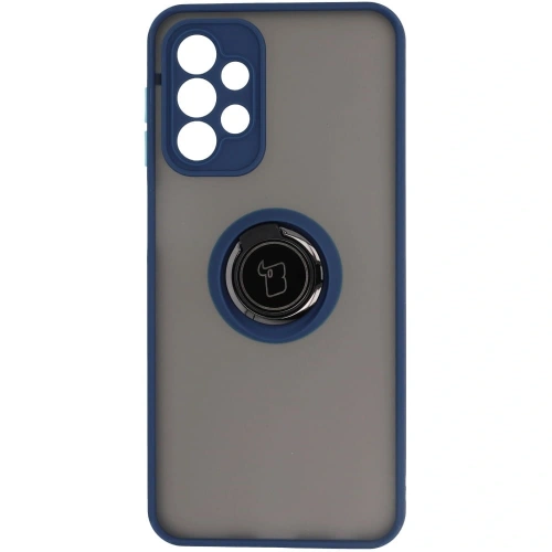 Kup Etui z uchwytem na palec Bizon Case Hybrid Ring do Samsung Galaxy A23 4G / 5G przydymione z granatową ramką - BIZ7375 - {ean13} - Sklep Home Screen