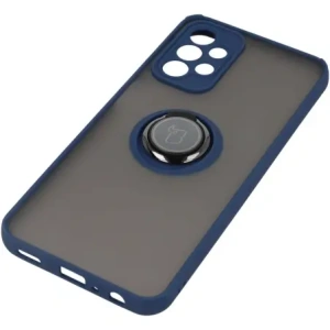 Buy Bizon Case Hybrid Ring Samsung Galaxy A23 4G / 5G smoky with a navy blue frame - BIZ7375 - {ean13} - Home Screen Store Europe