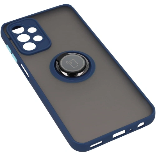 Kup Bizon Case Hybrid Ring Samsung Galaxy A23 4G / 5G füstös színben, tengerészkék kerettel - BIZ7375 - {ean13} - Sklep Home Screen