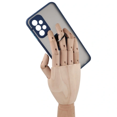 Kup Bizon Case Hybrid Ring Samsung Galaxy A23 4G / 5G füstös színben, tengerészkék kerettel - BIZ7375 - {ean13} - Sklep Home Screen