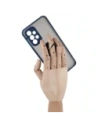 Kup Etui z uchwytem na palec Bizon Case Hybrid Ring do Galaxy A23 4G / 5G, przydymione z granatową ramką - BIZ7375 - {ean13} - Sklep Home Screen