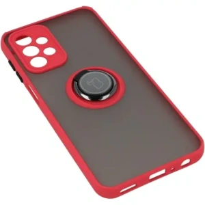 Kup Etui z uchwytem na palec Bizon Case Hybrid Ring do Galaxy A23 4G / 5G, przydymione z czerwoną ramką - BIZ7376 - {ean13} - Sklep Home Screen