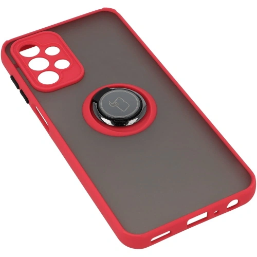 Buy Bizon Case Hybrid Ring Samsung Galaxy A23 4G / 5G smoky with a red frame - BIZ7376 - {ean13} - Home Screen Store Europe