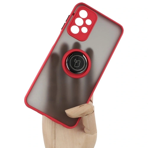 Buy Bizon Case Hybrid Ring Samsung Galaxy A23 4G / 5G smoky with a red frame - BIZ7376 - {ean13} - Home Screen Store Europe