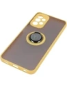 Kup Etui z uchwytem na palec Bizon Case Hybrid Ring do Samsung Galaxy A23 4G / 5G przydymione z żółtą ramką - BIZ7377 - {ean13} - Sklep Home Screen