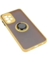 Kup Etui z uchwytem na palec Bizon Case Hybrid Ring do Samsung Galaxy A23 4G / 5G przydymione z żółtą ramką - BIZ7377 - {ean13} - Sklep Home Screen