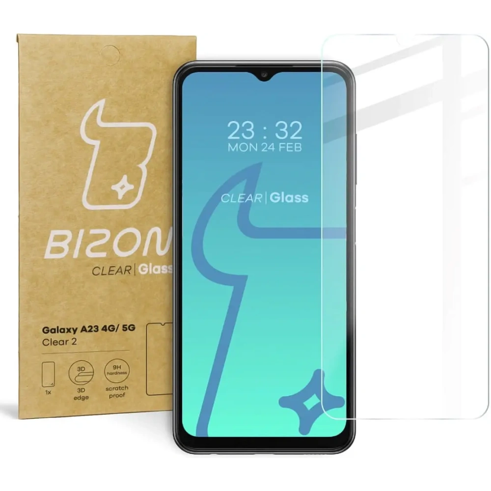Szkło hartowane Bizon Glass Clear 2 do Samsung Galaxy A23 4G / 5G