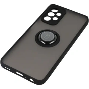 Bizon Case Hybrid Ring Samsung Galaxy A23 4G / 5G rauchig mit einem schwarzen Rahmen