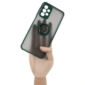 Buy Bizon Case Hybrid Ring Samsung Galaxy A23 4G / 5G smoky with a dark green frame - BIZ7381 - {ean13} - Home Screen Store Europe