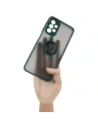 Bizon Case Hybrid Ring Samsung Galaxy A23 4G / 5G smoky with a dark green frame