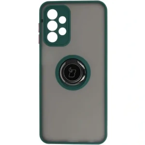 Buy Bizon Case Hybrid Ring Samsung Galaxy A23 4G / 5G smoky with a dark green frame - BIZ7381 - {ean13} - Home Screen Store Europe