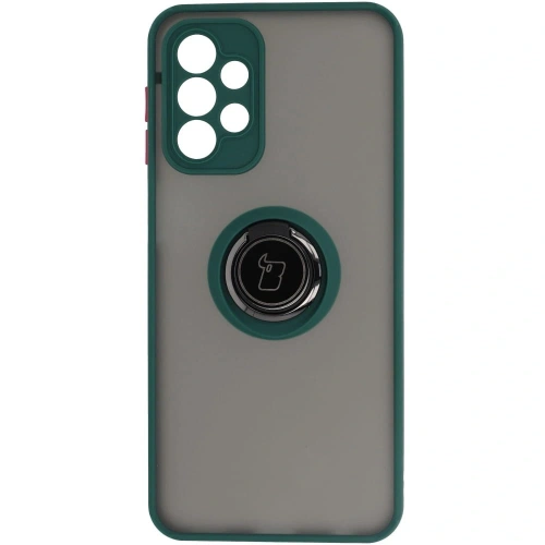 Buy Bizon Case Hybrid Ring Samsung Galaxy A23 4G / 5G smoky with a dark green frame - BIZ7381 - {ean13} - Home Screen Store Europe