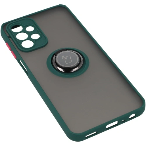 Buy Bizon Case Hybrid Ring Samsung Galaxy A23 4G / 5G smoky with a dark green frame - BIZ7381 - {ean13} - Home Screen Store Europe