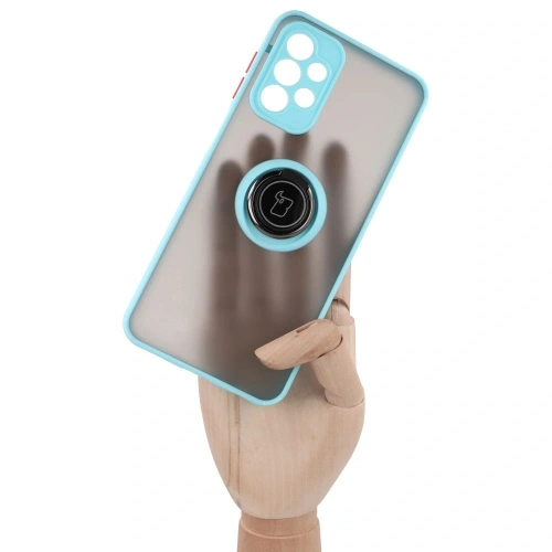 Kup Bizon Case Hybrid Ring Samsung Galaxy A23 4G / 5G füstös színben, világoskék kerettel - BIZ7382 - {ean13} - Sklep Home Screen