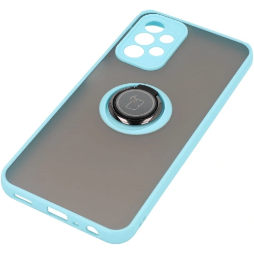 Kup Bizon Case Hybrid Ring Samsung Galaxy A23 4G / 5G füstös színben, világoskék kerettel - BIZ7382 - {ean13} - Sklep Home Screen