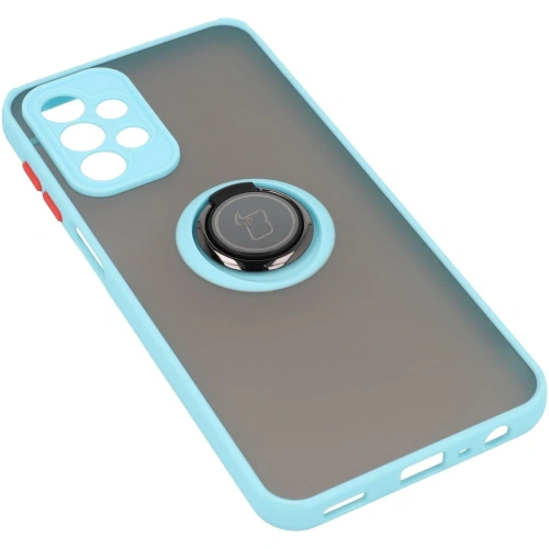 Kup Bizon Case Hybrid Ring Samsung Galaxy A23 4G / 5G füstös színben, világoskék kerettel - BIZ7382 - {ean13} - Sklep Home Screen