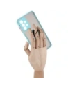 Kup Etui z uchwytem na palec Bizon Case Hybrid Ring do Galaxy A23 4G / 5G, przydymione z jasnoniebieską ramką - BIZ7382 - {ean13} - Sklep Home Screen