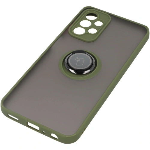 Buy Bizon Case Hybrid Ring Samsung Galaxy A23 4G / 5G smoky with a green frame - BIZ7383 - {ean13} - Home Screen Store Europe