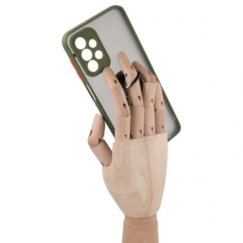 Kup Bizon Case Hybrid Ring Samsung Galaxy A23 4G / 5G fumuriu cu un cadru verde - BIZ7383 - {ean13} - Sklep Home Screen