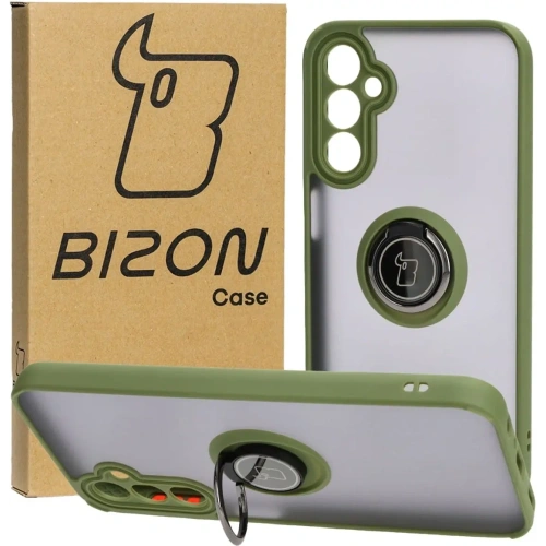 Kup Bizon Case Hybrid Ring Samsung Galaxy A24 4G rauchig mit einem grünen Rahmen - BIZ938 - {ean13} - Sklep Home Screen