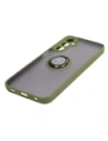 Kup Bizon Case Hybrid Ring Samsung Galaxy A24 4G rauchig mit einem grünen Rahmen - BIZ938 - {ean13} - Sklep Home Screen