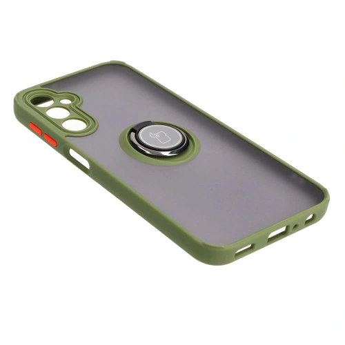 Kup Bizon Case Hybrid Ring Samsung Galaxy A24 4G rauchig mit einem grünen Rahmen - BIZ938 - {ean13} - Sklep Home Screen