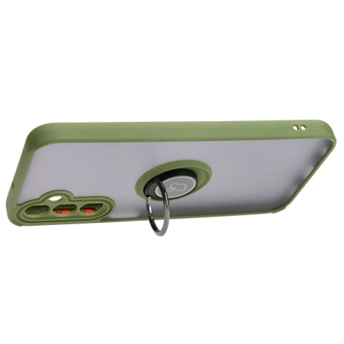 Kup Bizon Case Hybrid Ring Samsung Galaxy A24 4G rauchig mit einem grünen Rahmen - BIZ938 - {ean13} - Sklep Home Screen