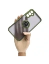 Kup Bizon Case Hybrid Ring Samsung Galaxy A24 4G rauchig mit einem grünen Rahmen - BIZ938 - {ean13} - Sklep Home Screen