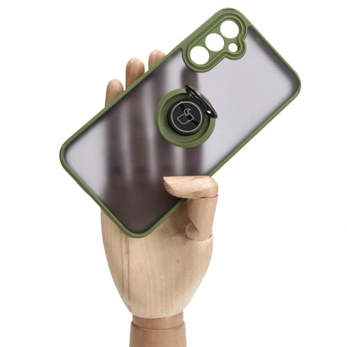 Kup Bizon Case Hybrid Ring Samsung Galaxy A24 4G rauchig mit einem grünen Rahmen - BIZ938 - {ean13} - Sklep Home Screen