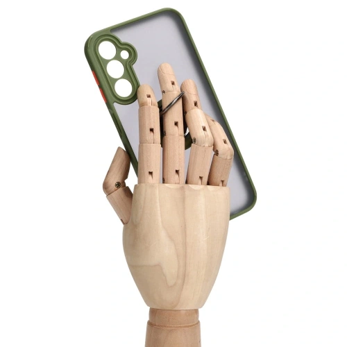 Kup Bizon Case Hybrid Ring Samsung Galaxy A24 4G rauchig mit einem grünen Rahmen - BIZ938 - {ean13} - Sklep Home Screen