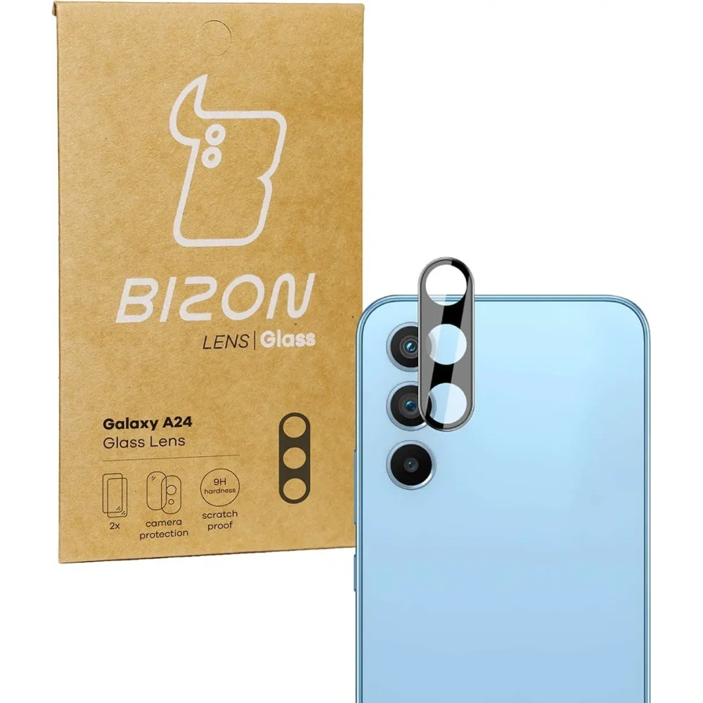 Szkło na aparat Bizon Glass Lens do Samsung Galaxy A24 4G [2 PACK]
