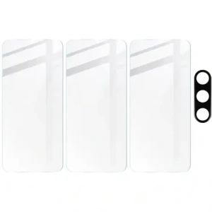 Kup BIZON Clear Pack 3x Bildschirmglas + Kameraglas Samsung Galaxy A24 - BIZ944 - {ean13} - Sklep Home Screen