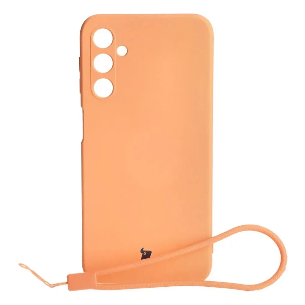Etui Bizon Case Silicone do Samsung Galaxy A24 pomarańczowe