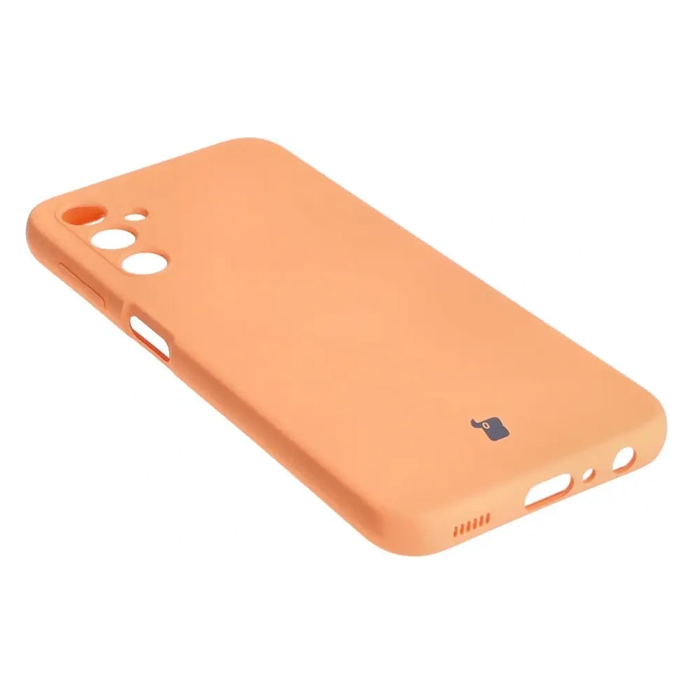 Etui Bizon Case Silicone do Samsung Galaxy A24 pomarańczowe