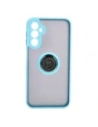 Kup Etui s úchopem na prst Bizon Case Hybrid Ring do Samsung Galaxy A24 4G kouřové s jasně modrým rámem - BIZ946 - {ean13} - Sklep Home Screen