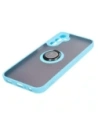 Kup Bizon Case Hybrid Ring Samsung Galaxy A24 4G fumuriu cu un cadru bleu deschis - BIZ946 - {ean13} - Sklep Home Screen