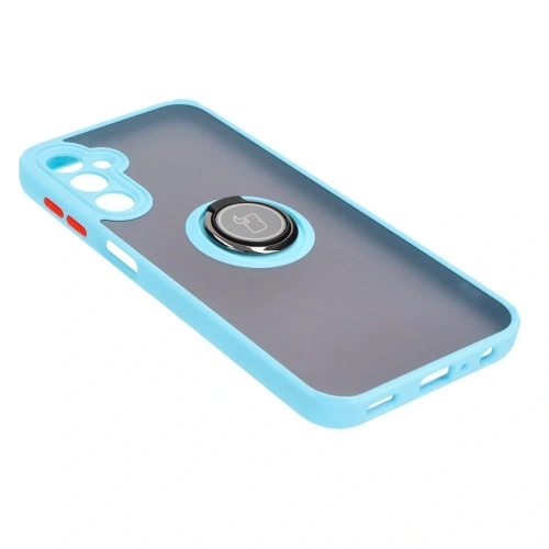 Kup Bizon Case Hybrid Ring Samsung Galaxy A24 4G fumuriu cu un cadru bleu deschis - BIZ946 - {ean13} - Sklep Home Screen