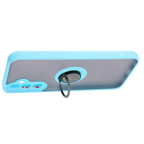 Kup Bizon Case Hybrid Ring Samsung Galaxy A24 4G füstös színű, világoskék kerettel - BIZ946 - {ean13} - Sklep Home Screen