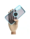 Kup Etui s úchopem na prst Bizon Case Hybrid Ring do Samsung Galaxy A24 4G kouřové s jasně modrým rámem - BIZ946 - {ean13} - Sklep Home Screen