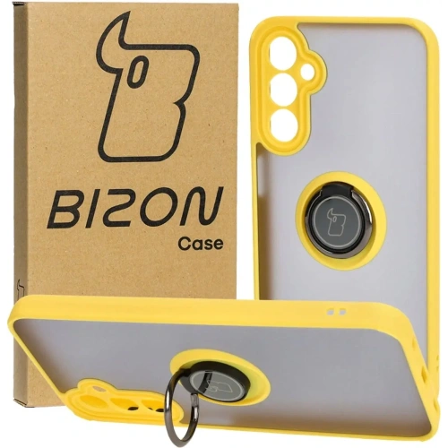 Kup Bizon Case Hybrid Gyűrű Samsung Galaxy A24 4G füstös sárga kerettel - BIZ947 - {ean13} - Sklep Home Screen