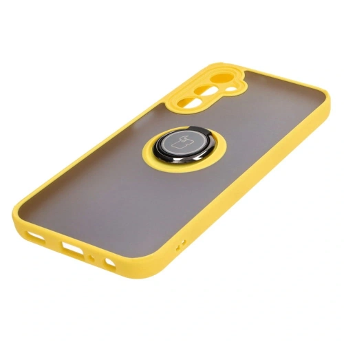 Kup Bizon Case Hybrid Gyűrű Samsung Galaxy A24 4G füstös sárga kerettel - BIZ947 - {ean13} - Sklep Home Screen