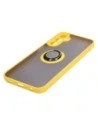 Buy Bizon Case Hybrid Ring Samsung Galaxy A24 4G smoky with a yellow frame - BIZ947 - {ean13} - Home Screen Store Europe
