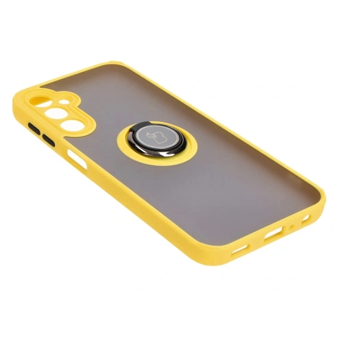 Kup Bizon Case Hybrid Gyűrű Samsung Galaxy A24 4G füstös sárga kerettel - BIZ947 - {ean13} - Sklep Home Screen