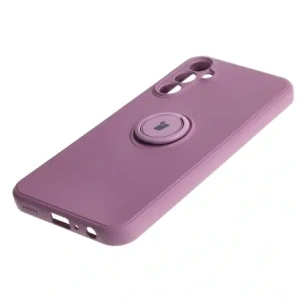 Bizon Case Silicone Ring Sq Samsung Galaxy A24 dark purple
