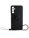 Etui Bizon Case Silicone Ring Sq do Samsung Galaxy A24 černé