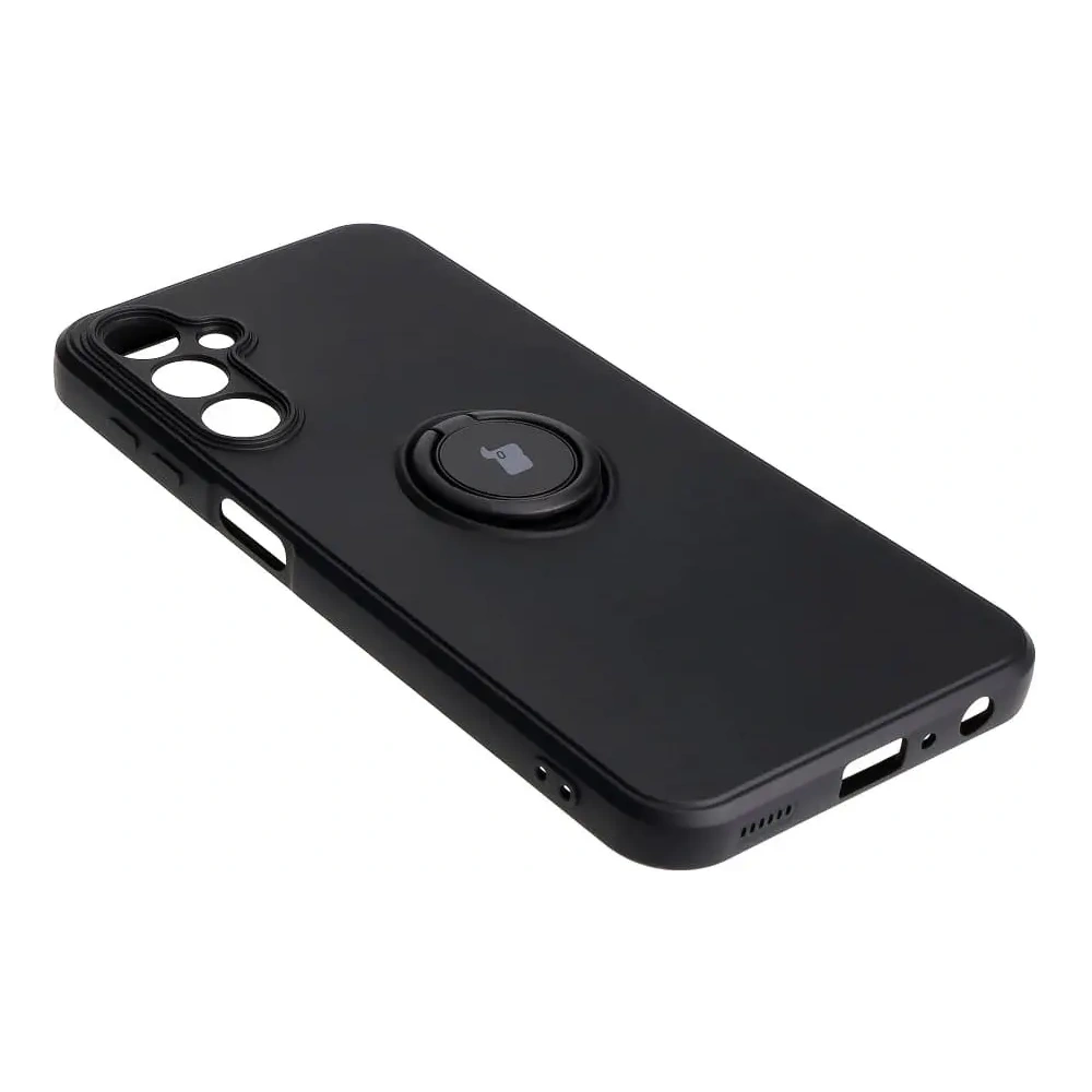 Etui Bizon Case Silicone Ring Sq do Samsung Galaxy A24 czarne